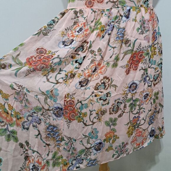 Marisfrolg Floral Print Sleeveless Silk Blend Dress Size 38 EUR US 8 Multi-color - Picture 10 of 16